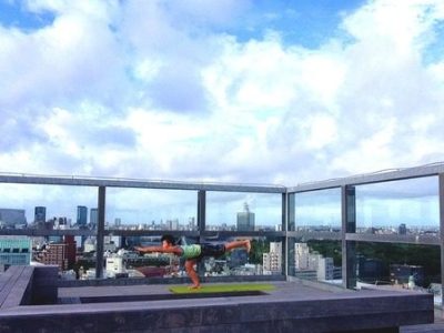流れる雲を眺めて