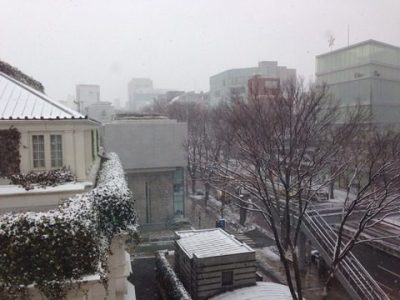 雪の表参道